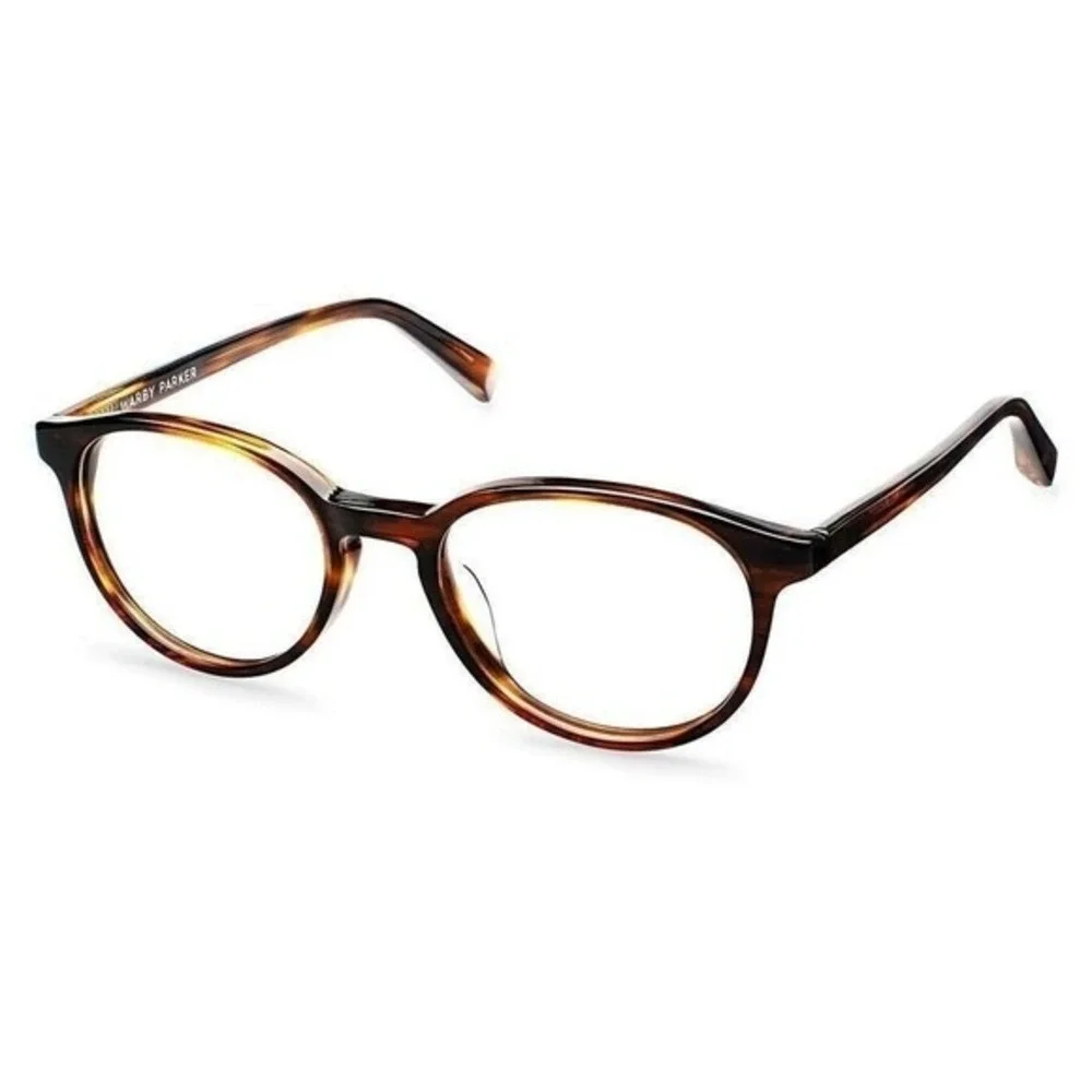 Warby Parker Watts Round Tortoise Shell‎ Sugar Maple Optical Eyeglasses Unisex